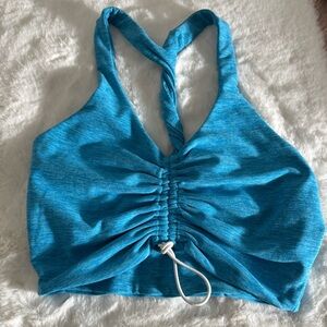 Bombshell sportswear toggle sports bra in icy blue M